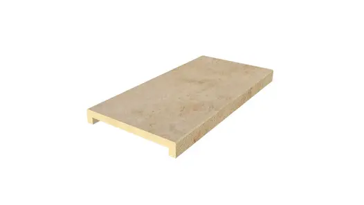 Jura Beige 40mm downstand straight coping, part of our budget porcelain paving range, with free next-day delivery available.