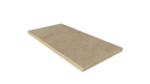 Jura Beige end coping stone with 5mm chamfer on three edges, with 10-year guarantee and free next day delivery available.