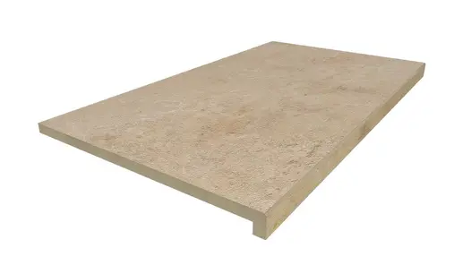 900x500 Jura Beige 40mm downstand step tread, part of our premium porcelain paving range, with free next-day delivery available.