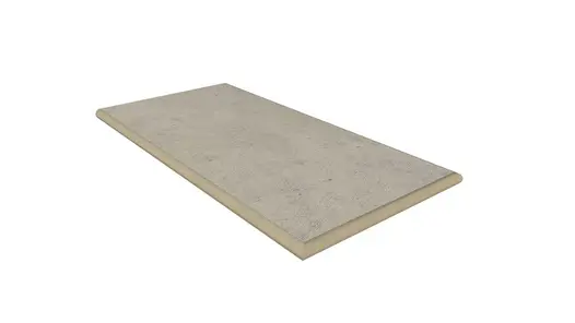 Jura Grey 20mm bullnose end porcelain coping, profiled on 3 edges, Manufactured at our Bespoke Stone Centre.