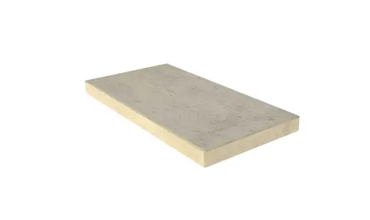 Jura Grey end coping, with 40mm downstand profile manufactured in-house at our Bespoke Stone Centre, with 10-year guarantee.