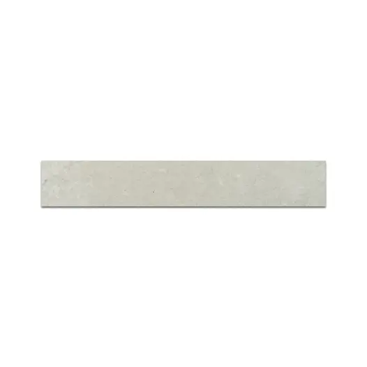Single Light Grey porcelain plank seen from above showing shape and tones. Free grout and primer supplied.