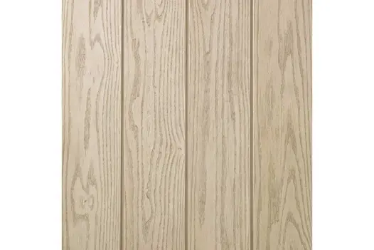 Close-up of Limed Oak Millboard composite cladding, showing pale neutral tones and detailed woodgrain finish.