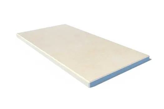 End coping in Mint Porcelain with subtle 5mm chamfer detail. A modern profile to suit contemporary hard landscapes.