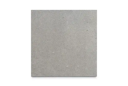 Single Palermo basalt slab seen from above, showing the  the pavings surface texture and markings. Bespoke sizes available.