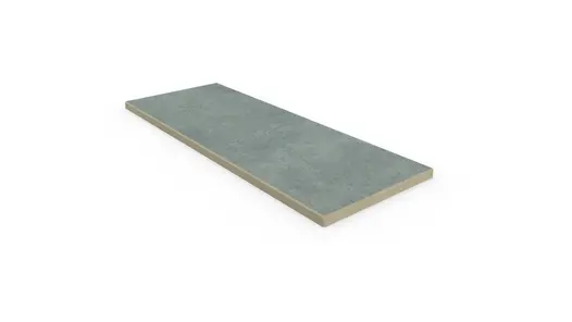 Polvere porcelain end coping stone with 5mm chamfer on three edges, with 10-year guarantee and free next day delivery available.