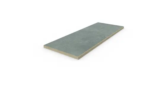 Polvere porcelain straight coping stone, with 5mm chamfered profile applied to long edges. With free next-day delivery available.