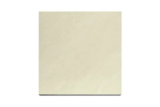 Mint porcelain paving slab seen from above, displaying its textured finish and realistic stone markings.