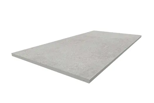 Silver Grey 1200x600mm step tread, with 5mm chamfered profile. With free next-day UK delivery available and 10-year guarantee.