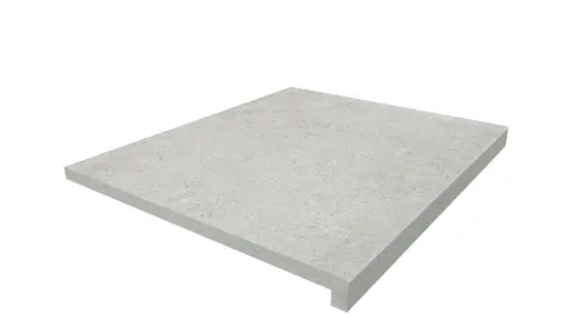 600x500 Silver Grey 40mm downstand step tread, part of our premium porcelain paving range, with free next-day delivery available.