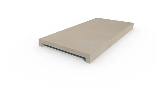 Venetian Beige 40mm downstand straight coping, part of our budget porcelain paving range, with free next-day delivery available.