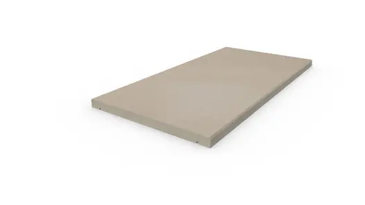 Venetian Beige straight coping stone, with 5mm chamfered profile applied to long edges. With free next-day delivery available.