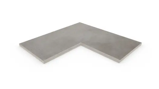 Venetian Grey corner coping with 5mm pencil round edge profile, with 10-year guarantee and free next-day delivery available.