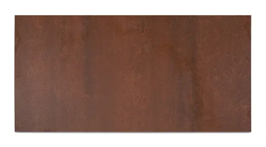 Single panel of Vintage Steel DesignClad porcelain cladding, showing copper colouring. Free UK delivery available.