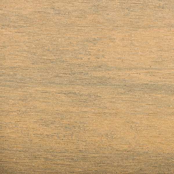 Warm Teak Brushed Composite Decking swatch image
